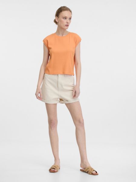 Tričko s krátkými rukávy Orsay oranžové