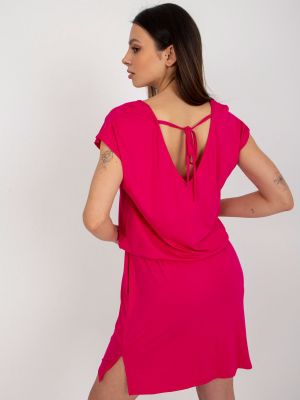 Платье мини с коротким рукавом Fashionhunters красное
