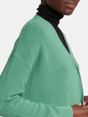 Cardigan en coton Max Mara vert