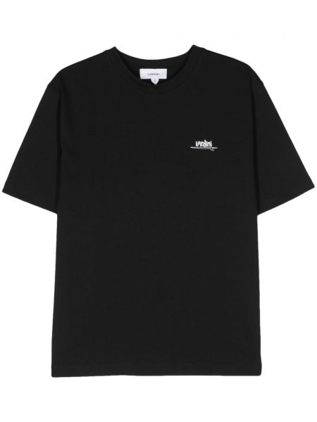 Βαμβακερή μπλούζα με σχέδιο Lardini μαύρο