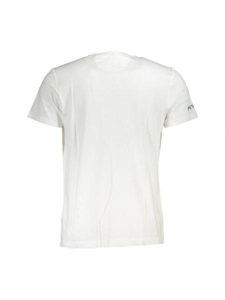 T-shirt aus baumwoll La Martina weiß