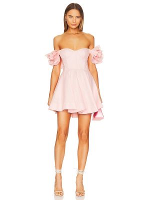 Mini vestido Bardot rosa