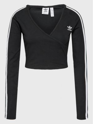 Блуза slim Adidas черно