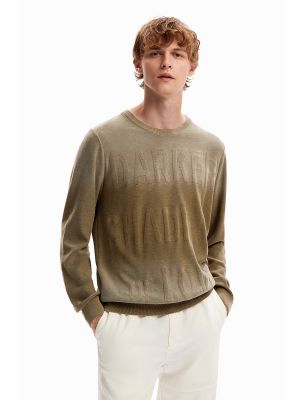 Jersey de tela jersey con efecto degradado Desigual verde