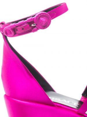 Sandales à plateforme Versace rose