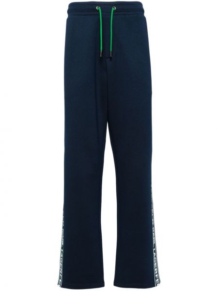 Pletené teplákové nohavice Karl Lagerfeld modrá