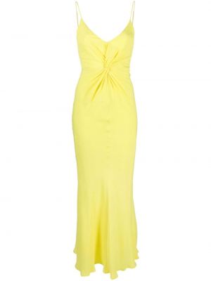 Μάξι φόρεμα Msgm κίτρινο