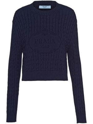 Пуловер Prada синьо