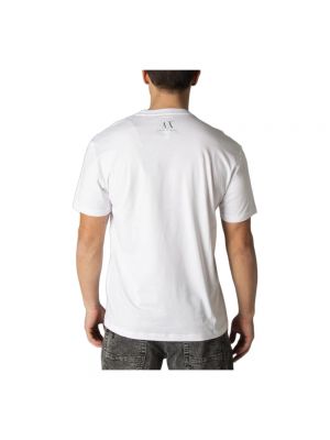 Koszulka z nadrukiem z długim rękawem Armani Exchange biała