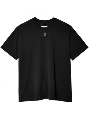 Βαμβακερή μπλούζα Doublet μαύρο