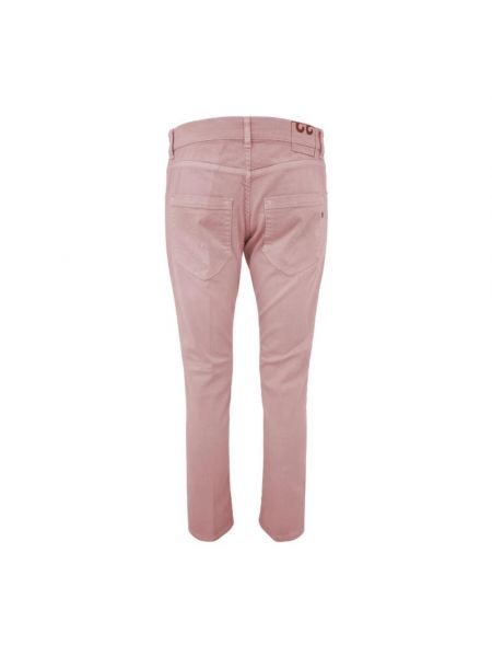 Pantalones de algodón con bolsillos Dondup rosa