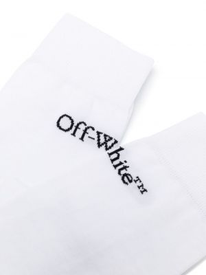 Žakárové bavlněné ponožky Off-white