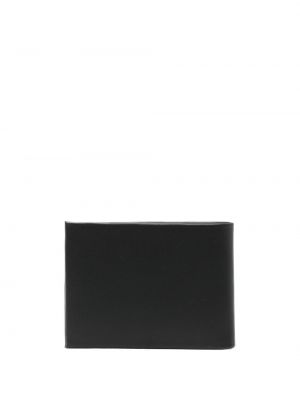 Portfel skórzany z nadrukiem Calvin Klein czarny