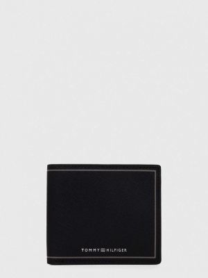 Чорний шкіряний гаманець Tommy Hilfiger