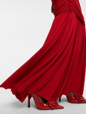 Dlouhé šaty Norma Kamali červená