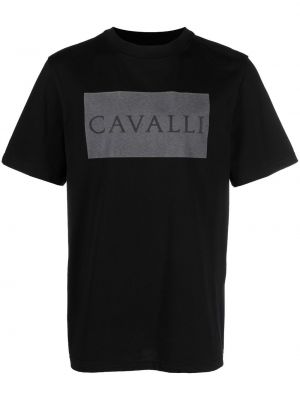 Majica s potiskom z okroglim izrezom Roberto Cavalli