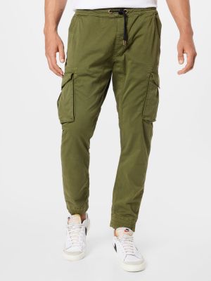 Pantaloni cu buzunare Alpha Industries verde