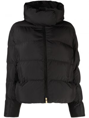 Páperová bunda s kapucňou Pinko čierna