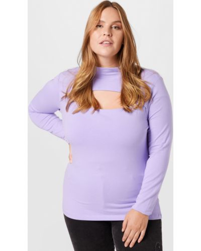 Marškinėliai ilgomis rankovėmis Urban Classics violetinė
