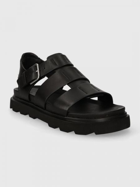 Кожаные сандалии Ugg черные