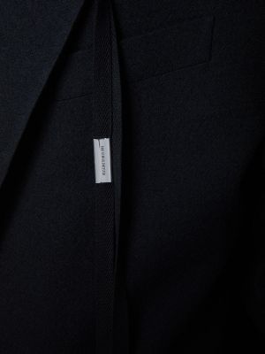 Vlněný kabát Ann Demeulemeester černý