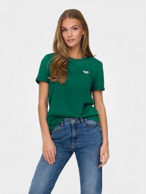 Priliehavé tričko Only zelená