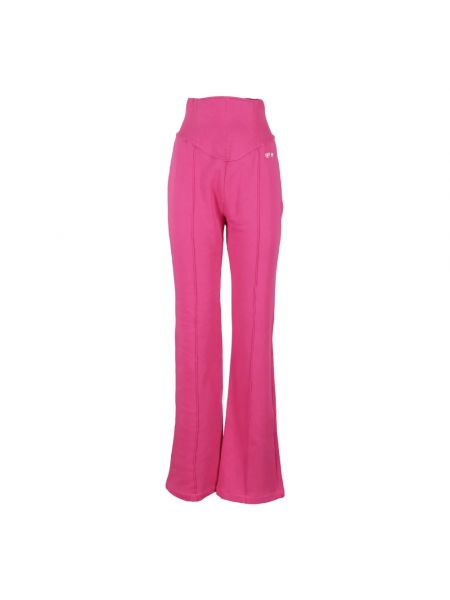 Szerokie spodnie Chiara Ferragni Collection różowe