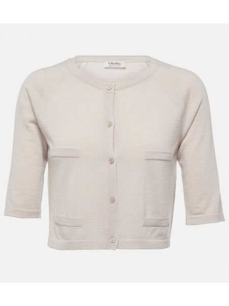 Kort sweater i uld 's Max Mara hvid