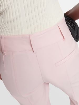 Μάλλινο παντελόνι Gabriela Hearst ροζ
