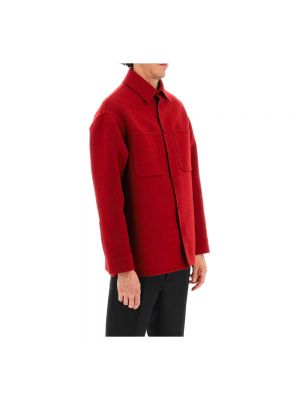 Chaqueta de lana Fendi rojo