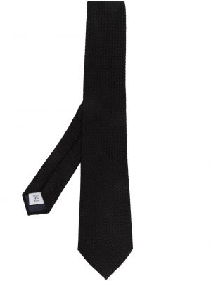 Selyem nyakkendő Tagliatore fekete
