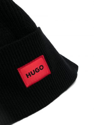 Pletený čepice Hugo černý