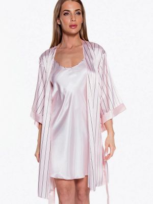 Ночнушка с халатом Vienetta, розовая