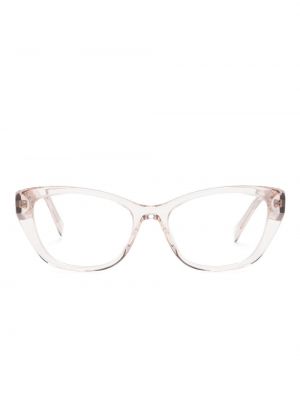 Przezroczyste okulary Prada Eyewear różowe