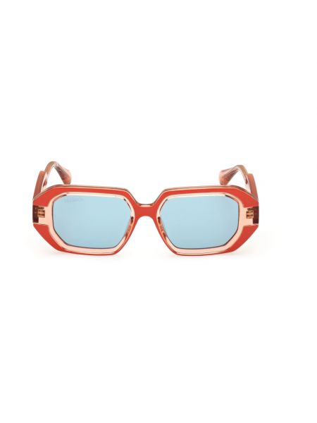 Przezroczyste okulary przeciwsłoneczne Max & Co pomarańczowe