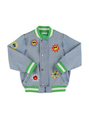 Bomull jeansjakke for gutter Stella Mccartney Kids