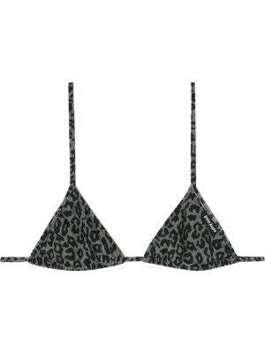 Leopard trykt bikini Palm Angels svart