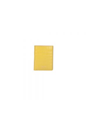 Portfel skórzany Tom Ford żółty