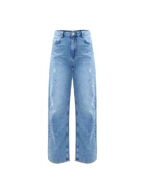 Proste jeansy z przetarciami Kocca niebieskie