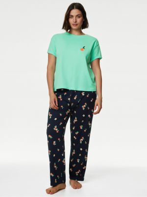Pyžamo Marks & Spencer zelené