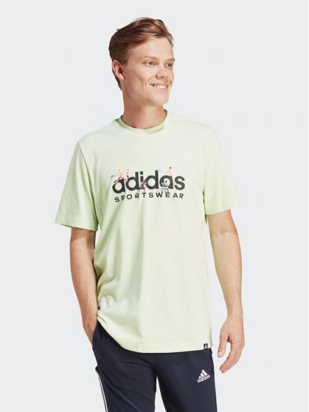 Marškinėliai Adidas žalia