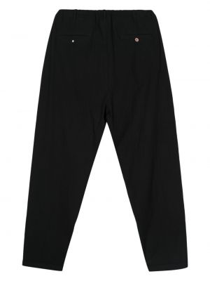 Pantalon en coton plissé Magliano noir