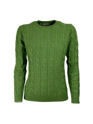 Sweter z kaszmiru pleciony Cashmere Company zielony