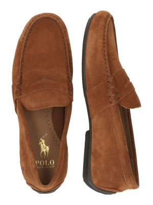 Papuci de casă Polo Ralph Lauren maro