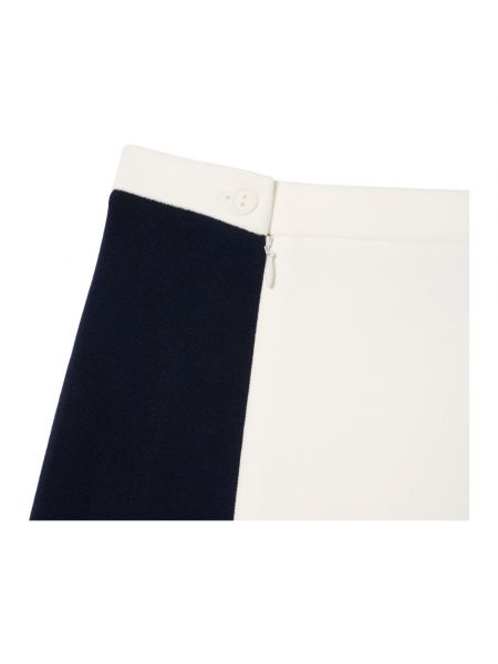 Mini falda de algodón Lacoste blanco