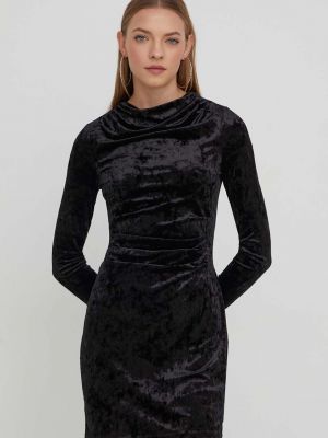 Testhezálló mini ruha Superdry fekete