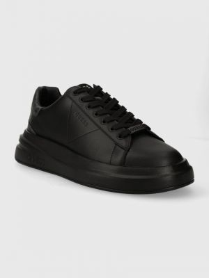 Sneakersy z naszywkami Guess czarne