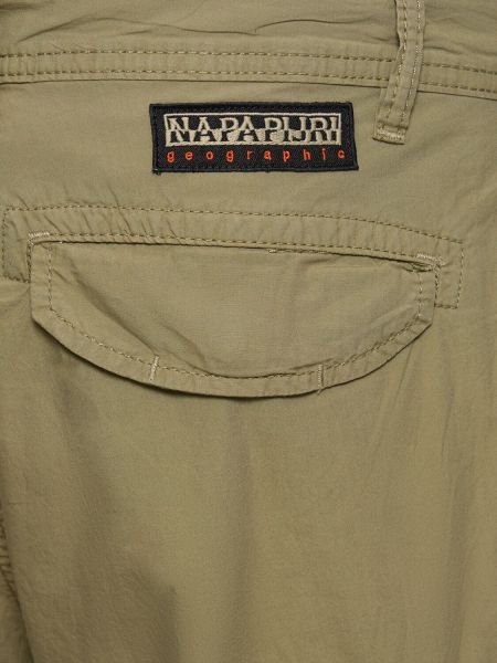 Pantalones cortos cargo de algodón Napapijri verde