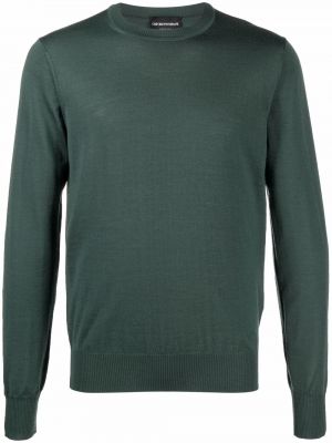 Jersey de tela jersey de cuello redondo Emporio Armani verde
