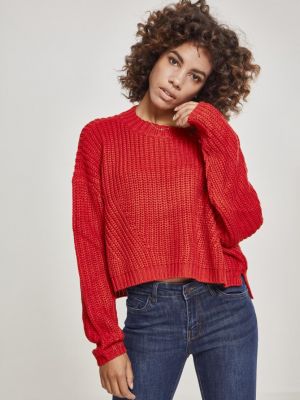 Sweter oversize relaxed fit Urban Classics czerwony